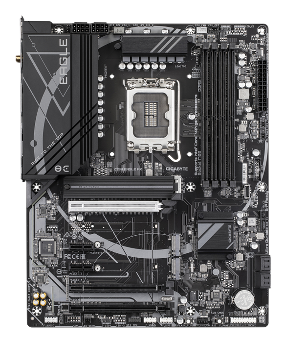 GIGABYTE Z790 EAGLE AX Placa Base - Socket LGA 1700, DDR5, Wi-Fi 6E, LAN 2.5GbE, Soporta CPUs Intel Core 14ª Gen