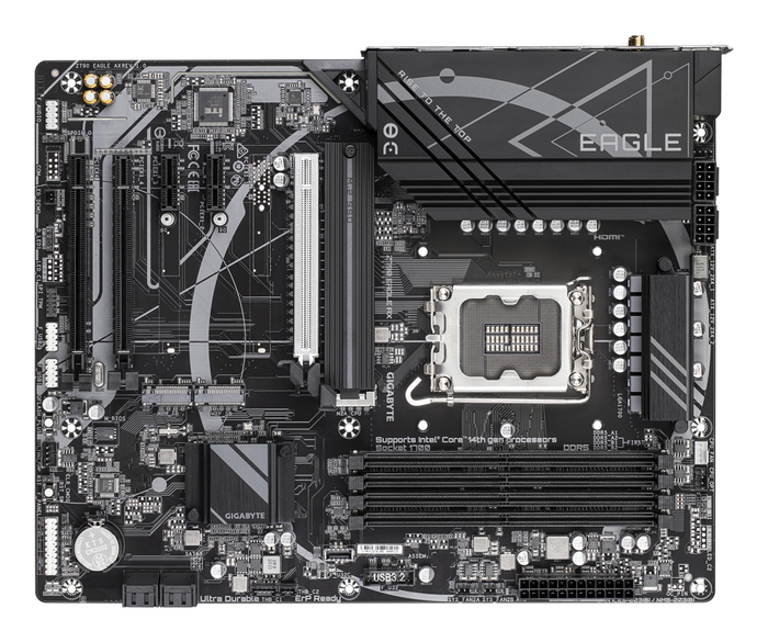 GIGABYTE Z790 EAGLE AX Placa Base - Socket LGA 1700, DDR5, Wi-Fi 6E, LAN 2.5GbE, Soporta CPUs Intel Core 14ª Gen