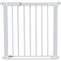 Safety 1St Barrera de paso plano Barrera de seguridad para niños de metal Blanca
