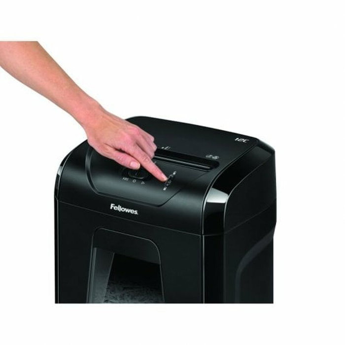 Fellowes Powershred 12C Destructora de documentos con corte en partículas, Negra Fellowes Powershred 12C Destructora de documentos con corte en partículas, Negra