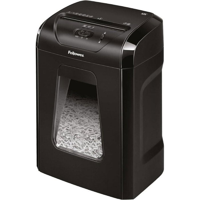 Fellowes Powershred 12C Destructora de papel Corte en Partículas Negra Fellowes Powershred 12C Destructora de papel Corte en Partículas Negra