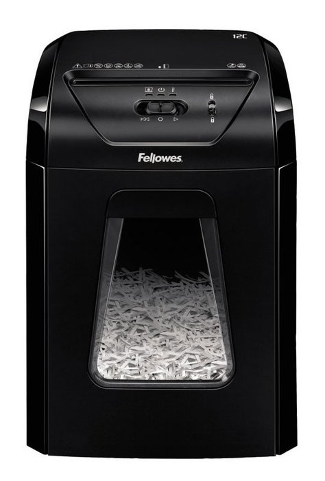 Fellowes Powershred 12C Destructora de papel Corte en Partículas Negra Fellowes Powershred 12C Destructora de papel Corte en Partículas Negra