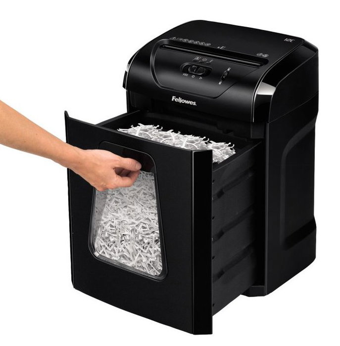 Fellowes Powershred 12C Destructora de papel Corte en Partículas Negra Fellowes Powershred 12C Destructora de papel Corte en Partículas Negra