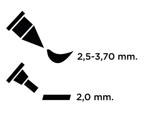 Tsukineko Rotulador Dual Caligrafía Transparente 3,7/2,0mm para Emboss