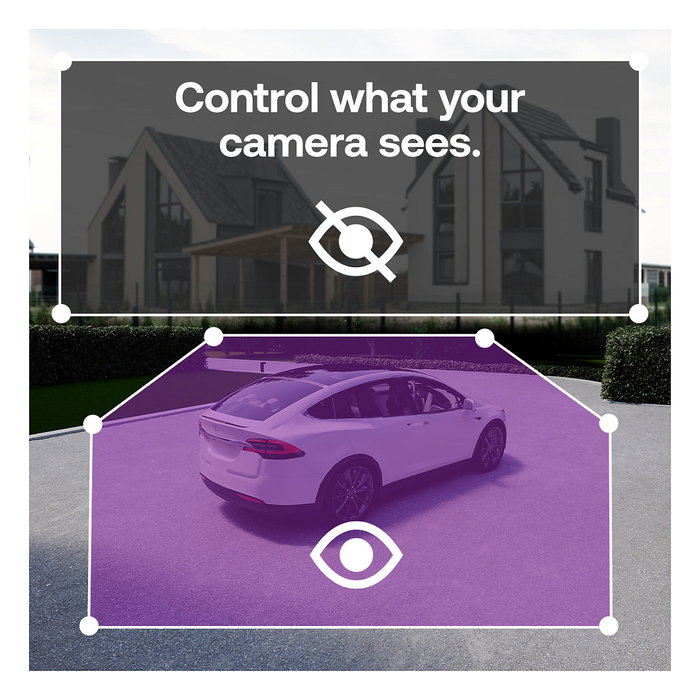 ARLO Essential E3 HD Cámara de Seguridad IP 2 Cámaras Exterior Inalámbrica/Alámbrica con Visión Nocturna y Zoom 12x, Incluye 2 Montajes Techo/Pared, Negro/Blanco