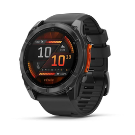 Garmin Fenix 8 51mm Reloj Inteligente Deportivo con Pantalla AMOLED Táctil 1.4", GPS, Wi-Fi, Bluetooth, 32 GB, Banda de Silicona Negra