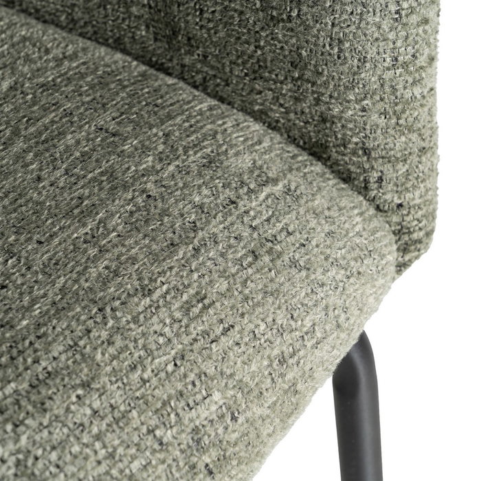 Silla Verde Tejido-Metal Salón 60,50 X 55 X 78,50 cm (Set de 2)