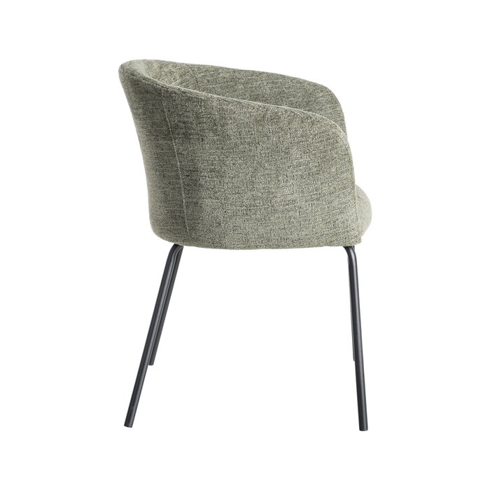 Silla Verde Tejido-Metal Salón 60,50 X 55 X 78,50 cm (Set de 2)