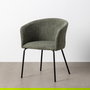 Silla Verde Tejido-Metal Salón 60,50 X 55 X 78,50 cm (Set de 2)
