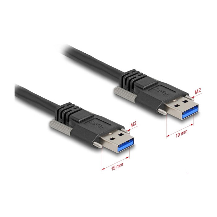 DeLOCK Cable USB 3.2 Gen 1 Tipo-A a Tipo-A 1 m Negro DeLOCK Cable USB 3.2 Gen 1 Tipo-A a Tipo-A 1 m Negro