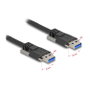DeLOCK Cable USB 3.2 Gen 1 Tipo-A a Tipo-A 1 m Negro