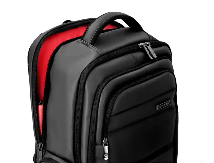 Antartik Mochila Volt 23L Negro Interior Rojo 450x180x330mm 5 Compartimentos