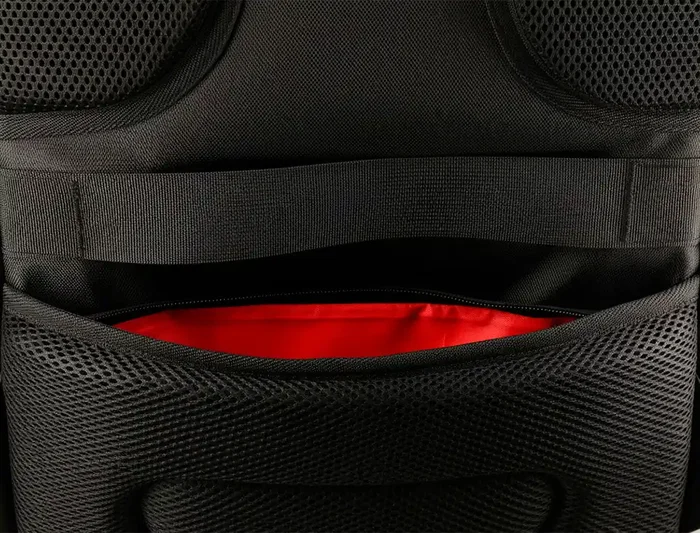 Antartik Mochila Volt 23L Negro Interior Rojo 450x180x330mm 5 Compartimentos