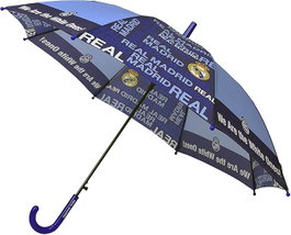 CYP BRANDS Paraguas Automático Poliéster Real Madrid 48cm