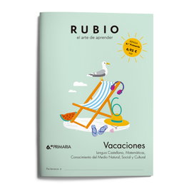 RUBIO Cuaderno A4 Vacaciones 6º Primaria (11-12 años) inevitable