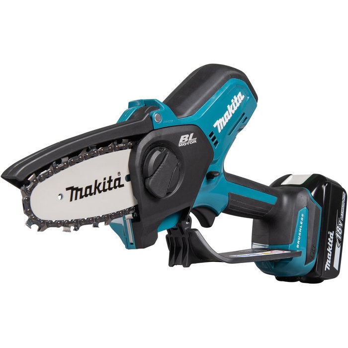 Makita Motosierra de Podar DUC101Z sin Batería, 18V, 10 cm, 8 m/s, Motor 320W, Depósito Aceite 0.055 L, 76 dB, Color Negro/Azul Makita Motosierra de Podar DUC101Z sin Batería, 18V, 10 cm, 8 m/s, Motor 320W, Depósito Aceite 0.055 L, 76 dB, Color Negro/Azul