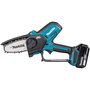 Makita Motosierra de Podar DUC101Z sin Batería, 18V, 10 cm, 8 m/s, Motor 320W, Depósito Aceite 0.055 L, 76 dB, Color Negro/Azul
