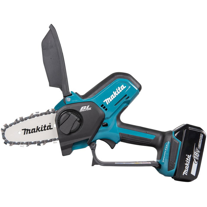 Makita Motosierra de Podar DUC101Z sin Batería, 18V, 10 cm, 8 m/s, Motor 320W, Depósito Aceite 0.055 L, 76 dB, Color Negro/Azul Makita Motosierra de Podar DUC101Z sin Batería, 18V, 10 cm, 8 m/s, Motor 320W, Depósito Aceite 0.055 L, 76 dB, Color Negro/Azul