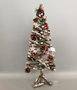 DKD Home Decor Árbol de Madera Nevado con LED 28x28x70 cm Marrón