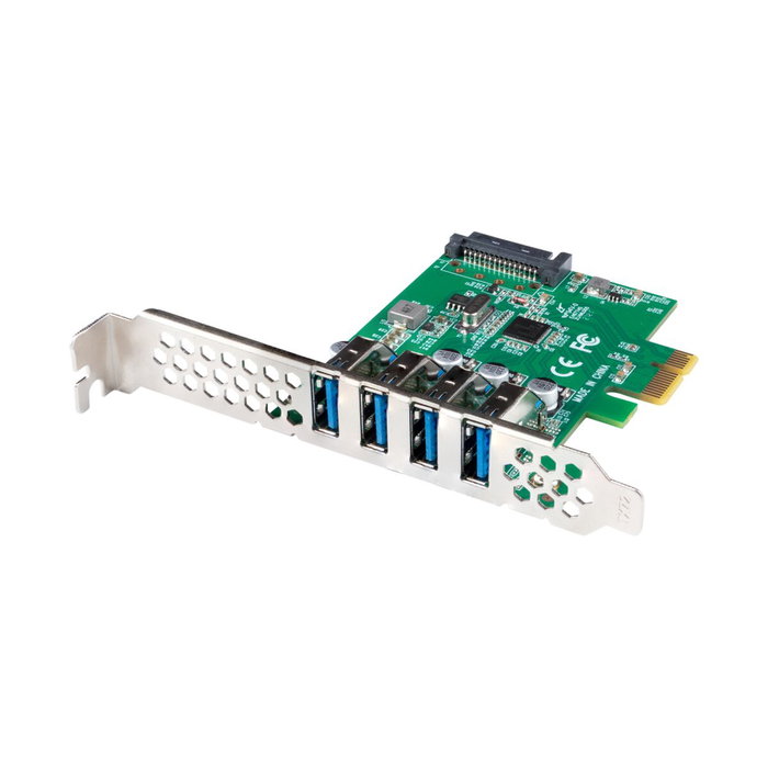 Lanberg PCE-US3-004 Tarjeta de extensión PCIe con 4 puertos USB 3.2 Gen 1