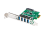 Lanberg PCE-US3-004 Tarjeta de extensión PCIe con 4 puertos USB 3.2 Gen 1