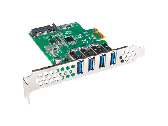 Lanberg PCE-US3-004 Tarjeta de extensión PCIe con 4 puertos USB 3.2 Gen 1