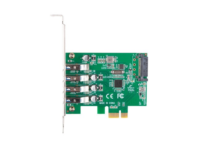 Lanberg PCE-US3-004 Tarjeta de extensión PCIe con 4 puertos USB 3.2 Gen 1