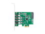 Lanberg PCE-US3-004 Tarjeta de extensión PCIe con 4 puertos USB 3.2 Gen 1