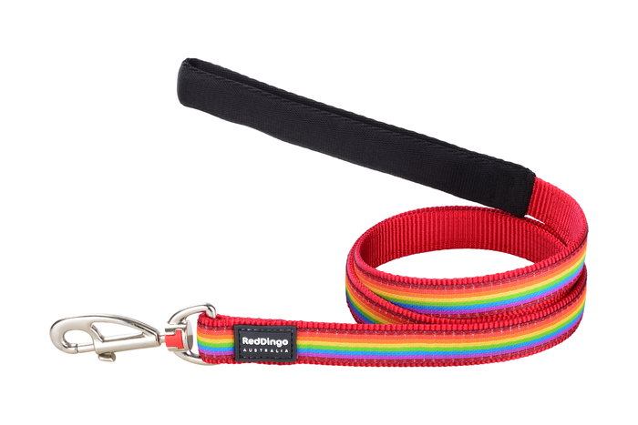 Red Dingo Correa RD Style Rainbow 20 mm x 1.2 m Nylon Funcional Duradera Cómoda Red Dingo Correa RD Style Rainbow 20 mm x 1.2 m Nylon Funcional Duradera Cómoda