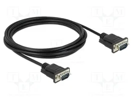 DeLOCK Cable serie RS-232 D-Sub 9 macho a macho 3 m