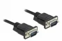 DeLOCK Cable serie RS-232 D-Sub 9 macho a macho 3 m con carcasa estrecha