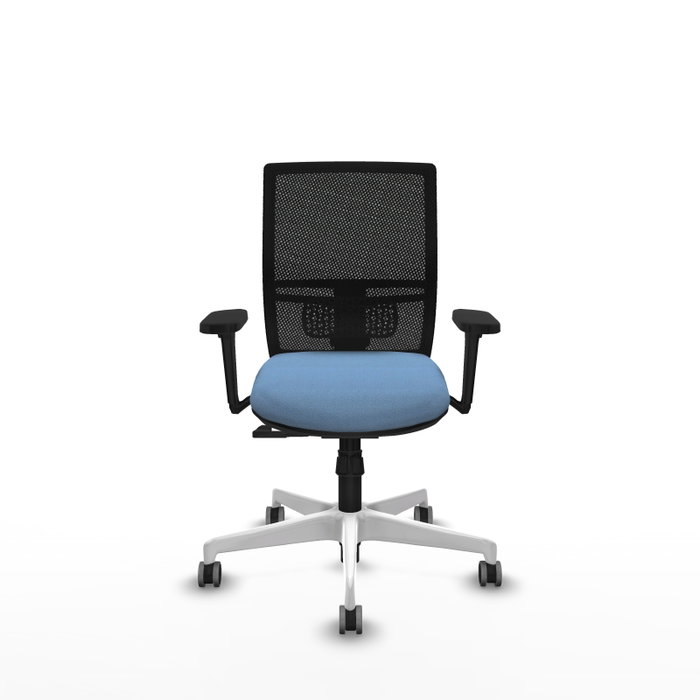 PIQUERAS Y CRESPO Silla de oficina Yunquera con mecanismo Sincro, Azul cielo y Negro PIQUERAS Y CRESPO Silla de oficina Yunquera con mecanismo Sincro, Azul cielo y Negro