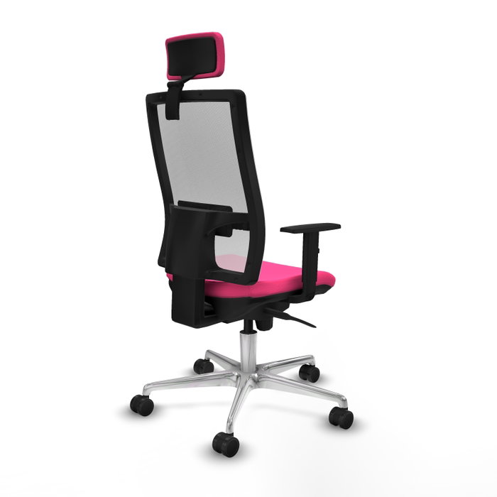 PIQUERAS Y CRESPO Silla de oficina Horna con mecanismo Sincro, Rosa y Blanco PIQUERAS Y CRESPO Silla de oficina Horna con mecanismo Sincro, Rosa y Blanco