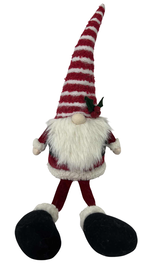 DKD Home Decor Figura de Gnomo Rojo y Blanco en Poliéster