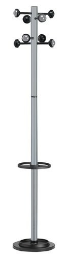 Perchero Pie Unilux Accueil Metalico 8 Bolas 175X35 Con Paragüero Color Gris Metalizado Perchero Pie Unilux Accueil Metalico 8 Bolas 175X35 Con Paragüero Color Gris Metalizado