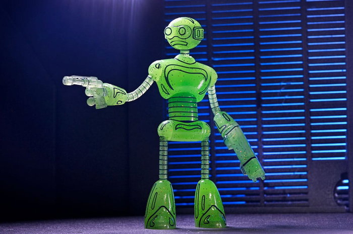 Tortugas Ninja (Mirage Comics) Figura Transmat Fugitoid GID 18 cm