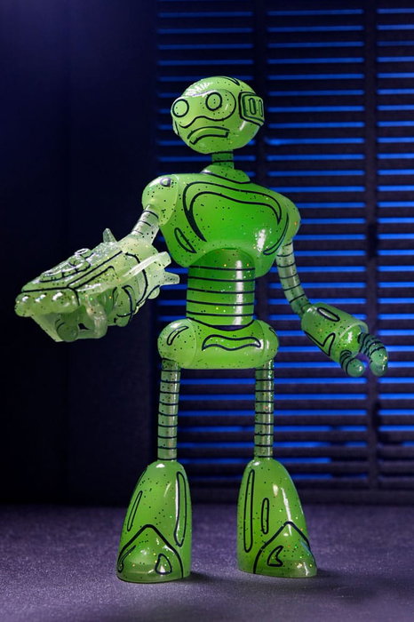 Tortugas Ninja (Mirage Comics) Figura Transmat Fugitoid GID 18 cm
