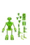 Tortugas Ninja (Mirage Comics) Figura Transmat Fugitoid GID 18 cm