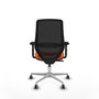 PIQUERAS Y CRESPO Silla de oficina Mardos con mecanismo Sincro Naranja y Negro