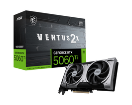 MSI Tarjeta Gráfica VENTUS GeForce RTX 5060 TI 16G 2X OC PLUS NVIDIA 16 GB GDDR7, Resolución 7680x4320, PCI Express x16 5.0