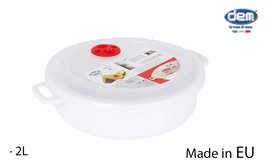 Dem Fiambrera para Microondas 2L (12 Unidades)