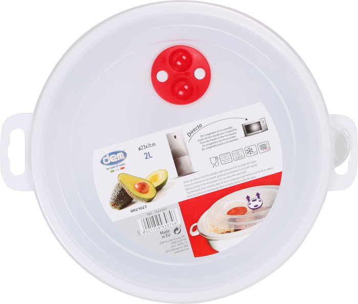 Dem Fiambrera para Microondas 2L (12 Unidades)