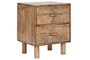 DKD Home Decor Mesita de Noche Mango Natural