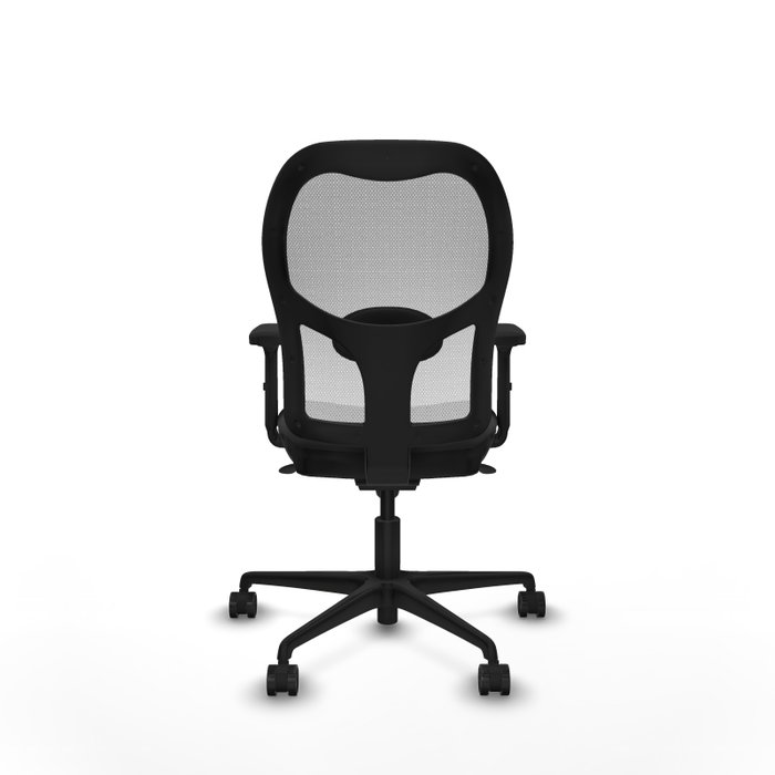 PIQUERAS Y CRESPO Silla de oficina Jorquera con mecanismo Sincro, Gris oscuro y Blanco