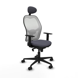 PIQUERAS Y CRESPO Silla de oficina Jorquera Gris oscuro y Blanco