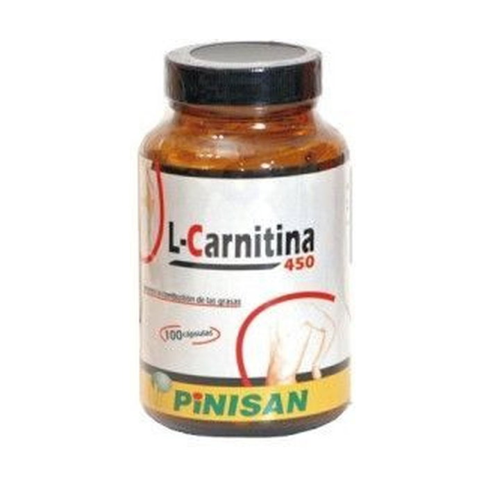 Pinisan L-Carnitina 100 cápsulas 450 mg - Quemagrasas y aumenta rendimiento físico Pinisan L-Carnitina 100 cápsulas 450 mg - Quemagrasas y aumenta rendimiento físico