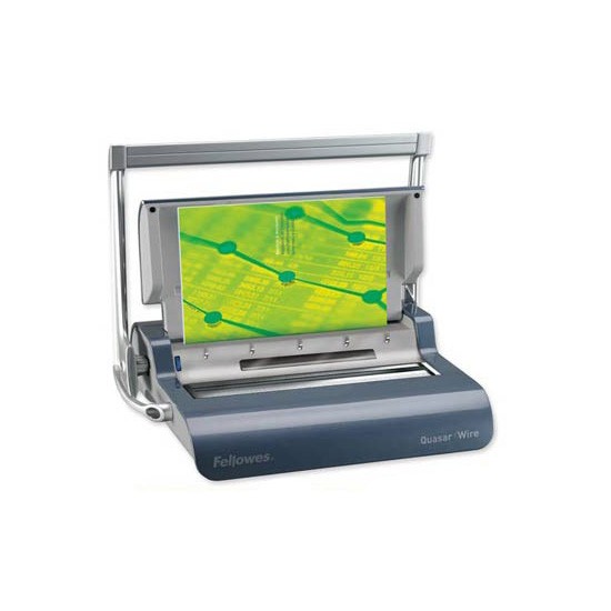 Fellowes Quasar Wire Encuadernadora de Canutillo Plata Fellowes Quasar Wire Encuadernadora de Canutillo Plata