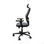 PIQUERAS Y CRESPO Silla de oficina Jorquera con mecanismo Sincro/Traslack, Gris y Negro