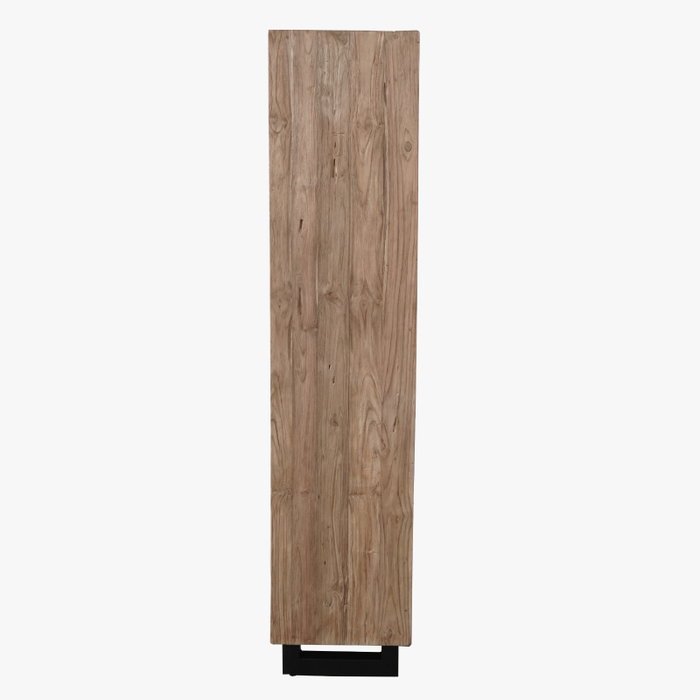DKD Home Decor Armario Cocoshell 24 de Teca reciclada y Coco con 2 puertas, 80 x 40 x 200 cm