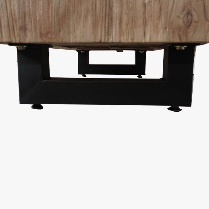 DKD Home Decor Armario Cocoshell 24 de Teca reciclada y Coco con 2 puertas, 80 x 40 x 200 cm